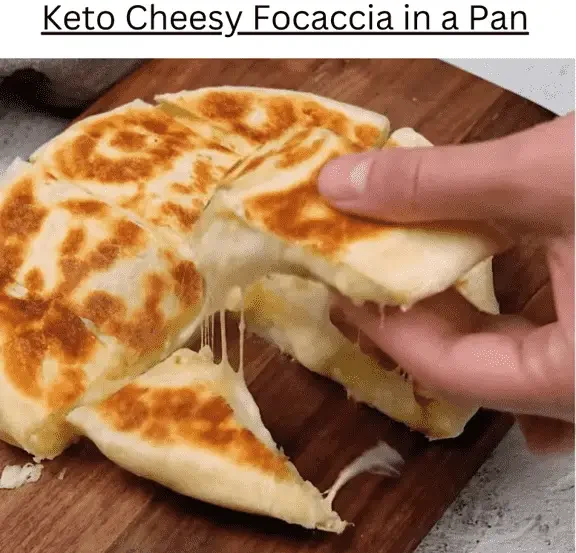 Keto Cheesy Focaccia in a Pan