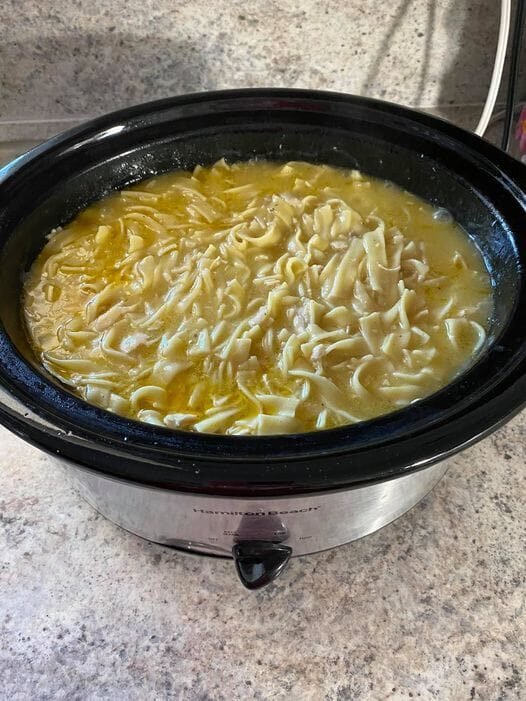 Crockpot Chicken and Noodles Soup