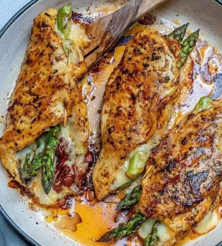 Asparagus Stuffed Chicken Breast