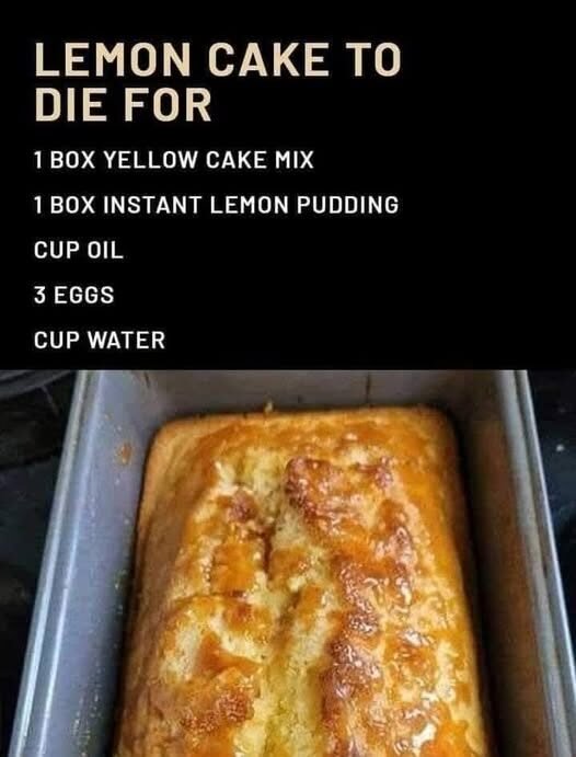 Cake – 5 minutes,