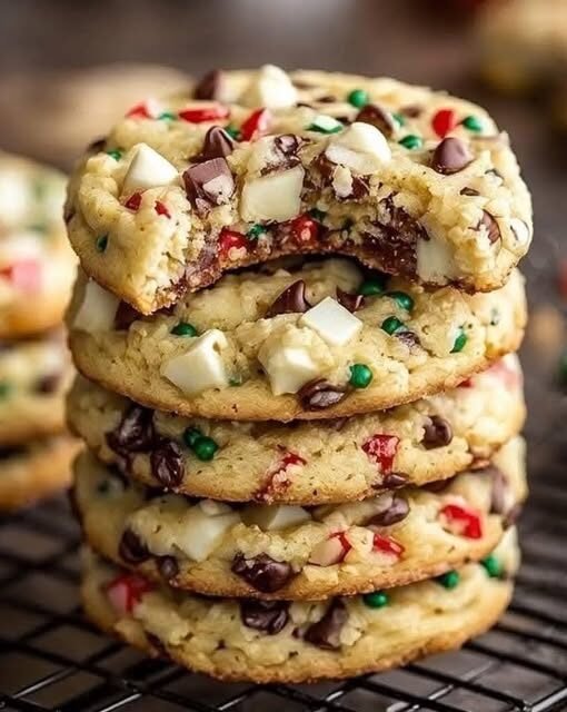 Winter Wonderland Chocolate Chip Christmas Cookies (Weight Watchers Friendly)