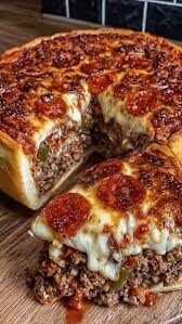 High-Protein Meatza Crustless Pizza Pie
