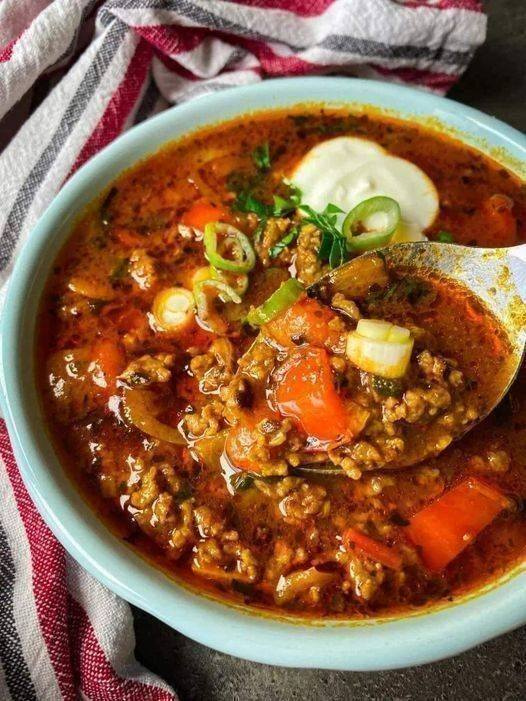 Cheesy Keto Taco Soup