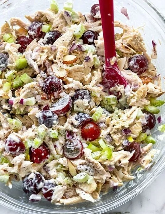 Cranberry Pecan Chicken Salad with Poppy Seed Dressing