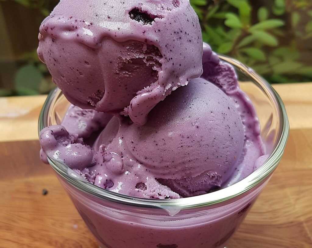 Low-Point Blueberry Ice Cream Recipe