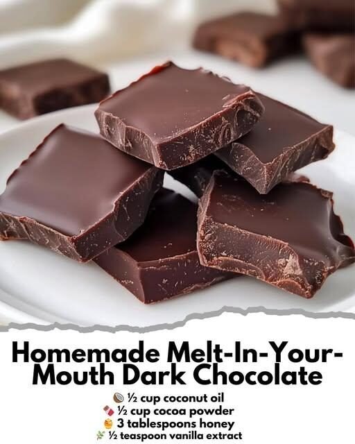 Homemade Melt-In-Your-Mouth Dark Chocolate