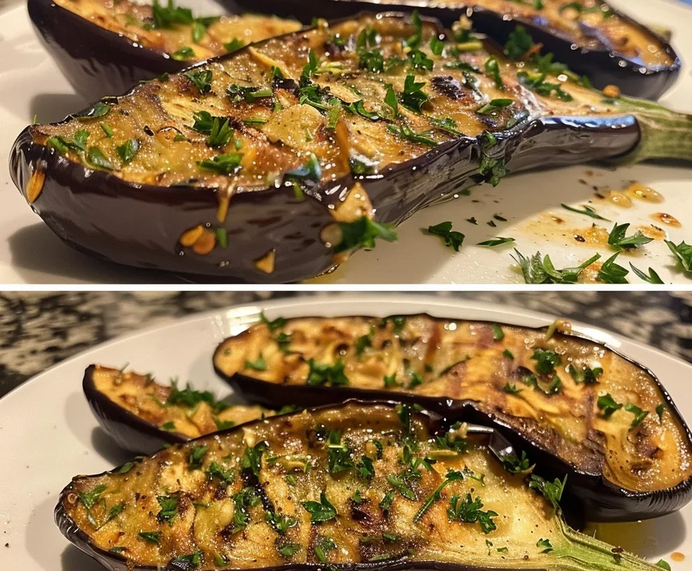 Vegan Garlic Eggplant