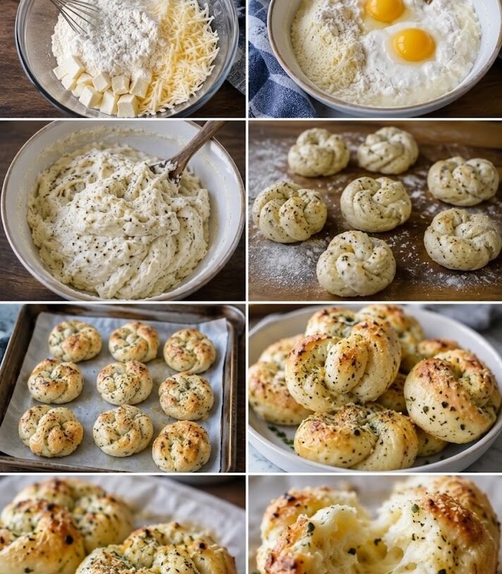 Low-Carb Garlic Knots with Parmesan & Butter