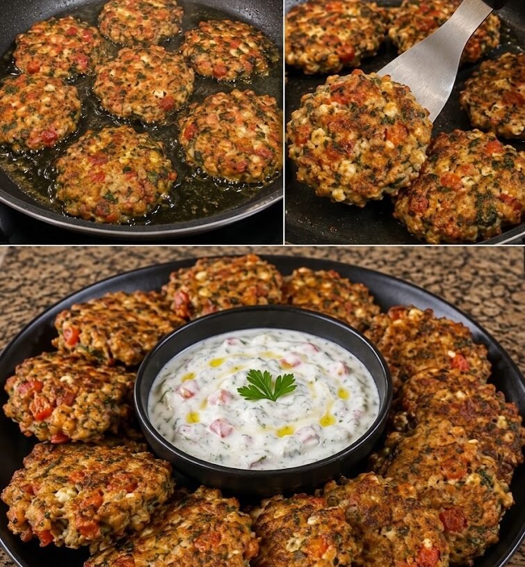 Easy Keto-Friendly Tomato Fritters Recipe | High Protein Greek Appetizer