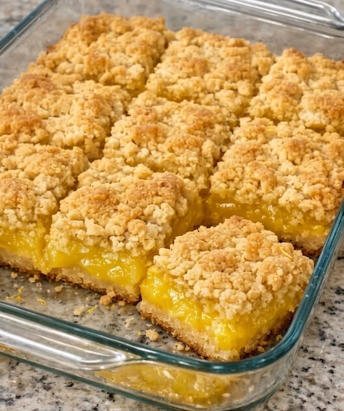 High Protein Lemon Crumb Bars – Low Carb Keto Dessert Recipe