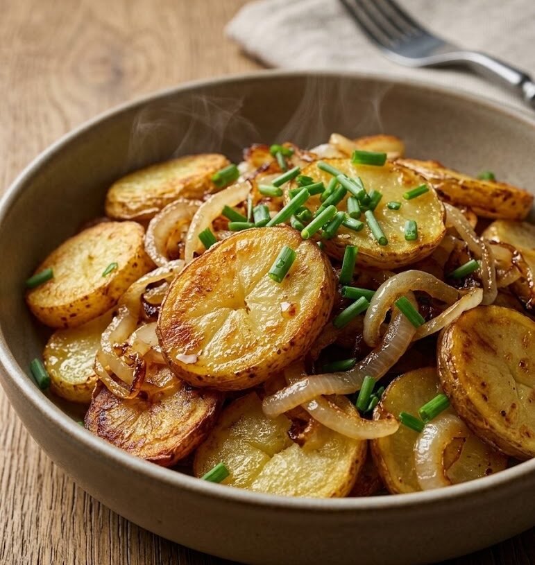 Crispy Skillet Potatoes with Caramelized Onions