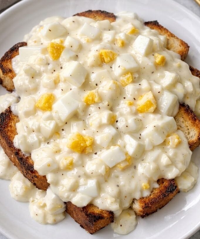 Low-Carb Creamy Ricotta Egg Toast Recipe