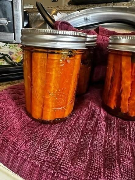 Sweet & Spicy Cowboy Pickled Carrots