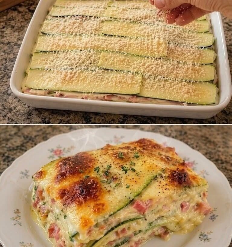 High-Protein Zucchini Parmesan Casserole for Weight Loss