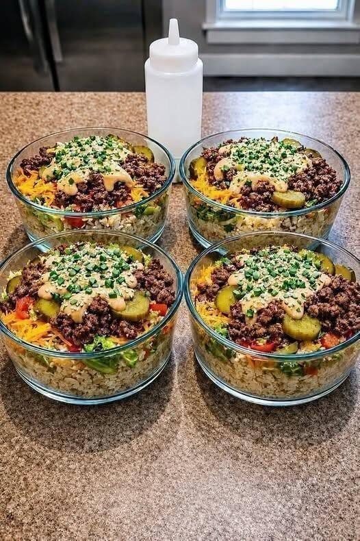Bunless Big Mac Protein Bowl