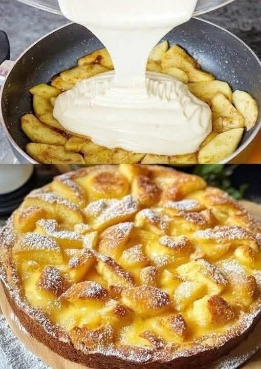 Easy Low-Carb Apple Skillet Cake Ready in 10 Minutes