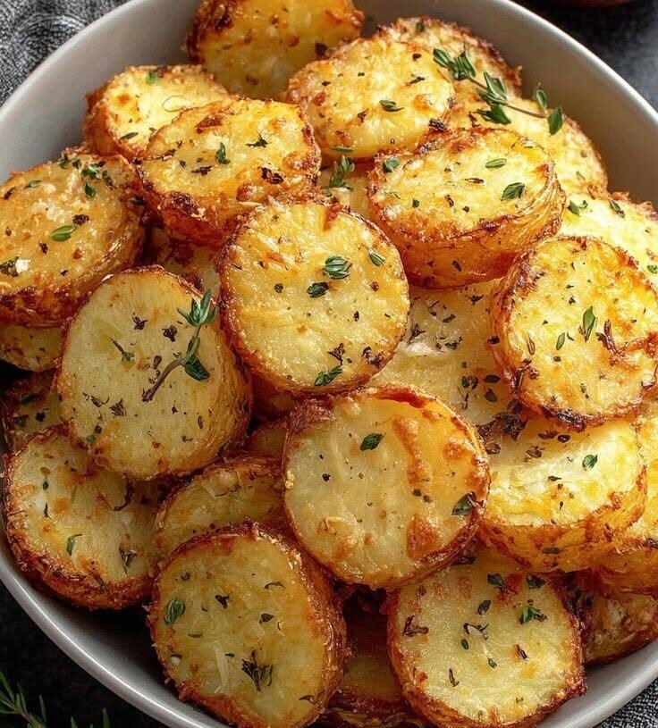 Perfect Golden Air Fryer Potato Rounds
