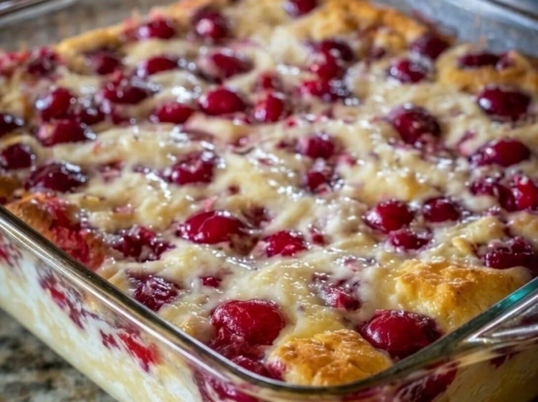 Easy High-Protein Cherry Dump Cake (Low-Carb & Keto-Friendly)