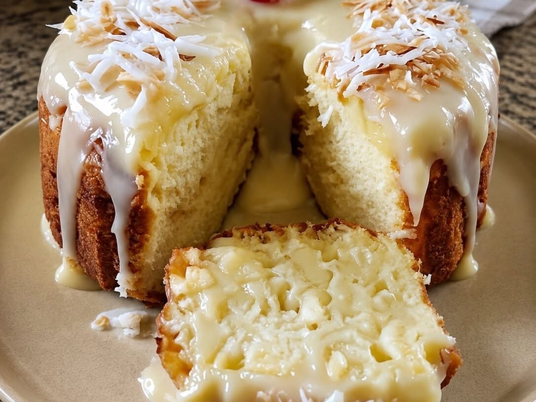 Low-Carb Tropical Pound Cake with Pineapple & Coconut