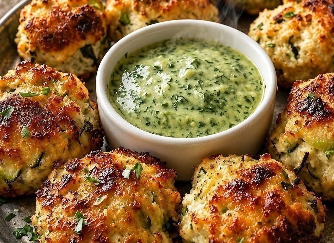 High Protein Low Carb Chicken Zucchini Fritters