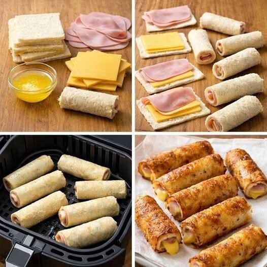 Easy Low-Carb Keto Ham and Swiss Roll-Ups