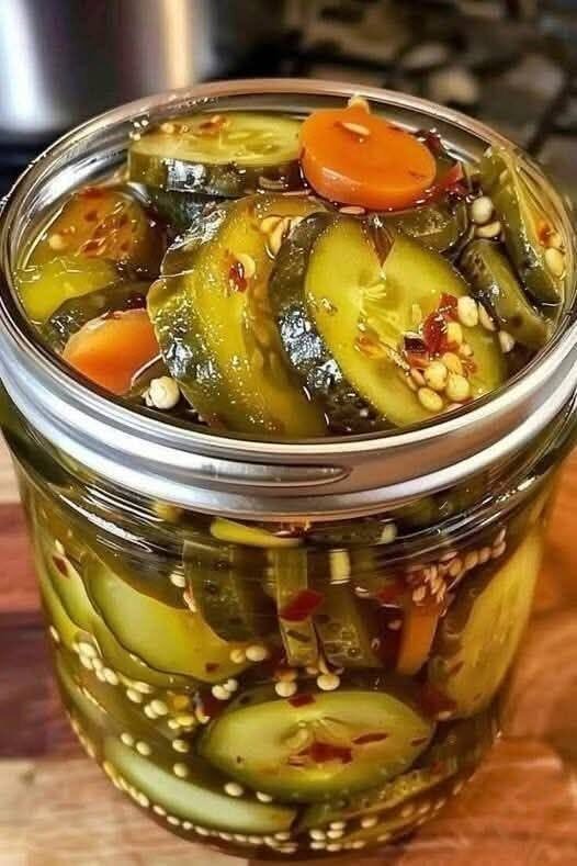 Crunchy Homemade Spicy Garlic Dill Pickles (Low-Carb & Keto)