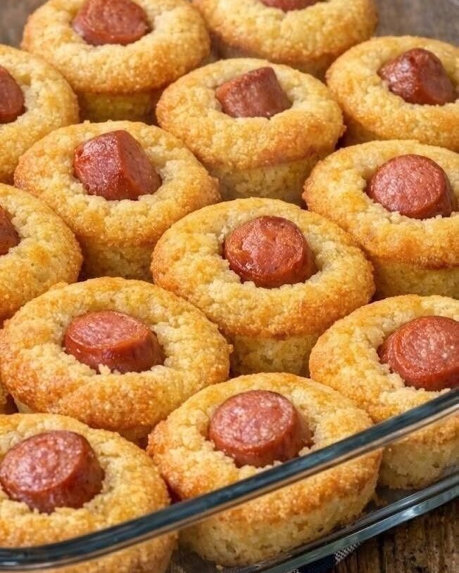 Low-Carb Mini Corn Dog Bites (High-Protein Keto Muffin Recipe)