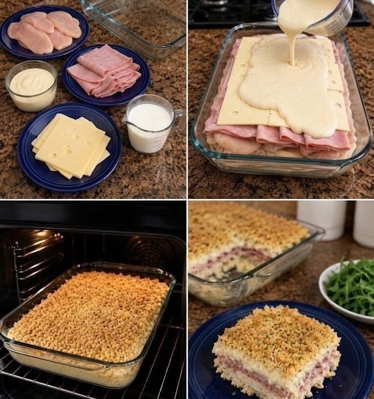 Creamy High-Protein Chicken Cordon Bleu Bake (Grain-Free & Gluten-Free