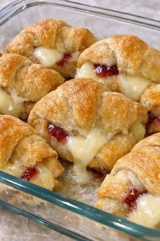 Easy High-Protein Low-Carb Baked Brie Croissants
