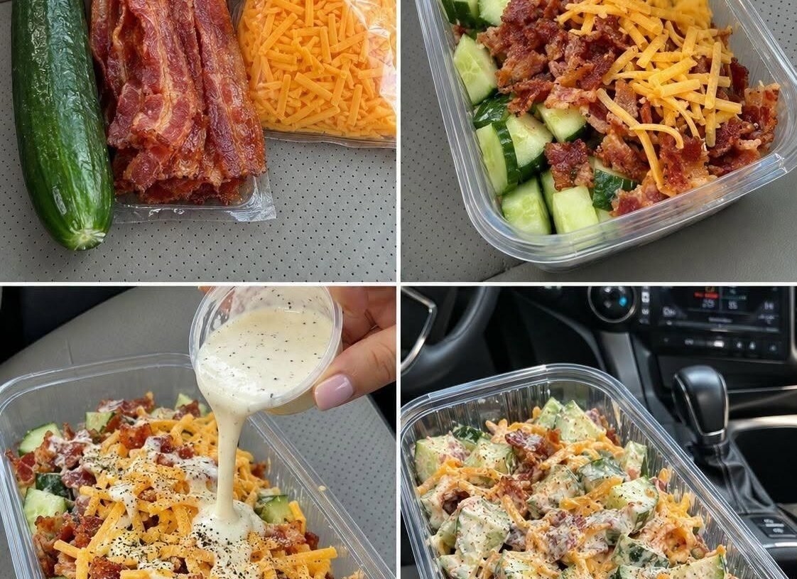Easy High-Protein Cucumber Ranch Crack Salad