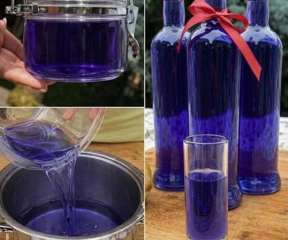 Homemade Low-Carb Butterfly Pea Tea Syrup for High-Protein Drinks