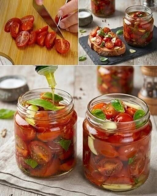 Quick Low-Carb Marinated Cherry Tomatoes (Garlic Herb Vinaigrette)