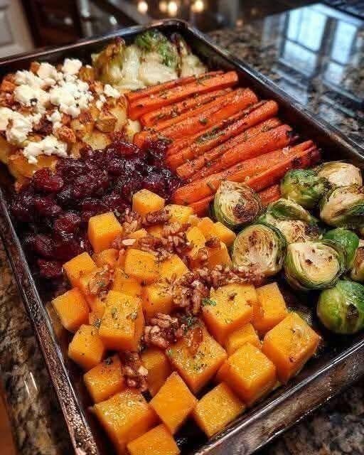 High-Protein Autumn Roasted Chicken and Harvest Vegetable Sheet Pan