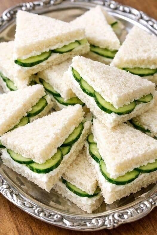 High-Protein Low-Carb Cucumber Tea Sandwiches