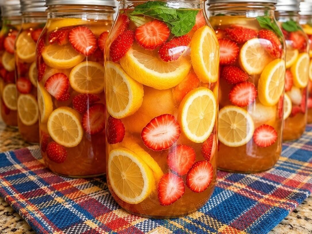 High-Protein Strawberry Citrus Iced Tea (Low-Carb & Refreshing)