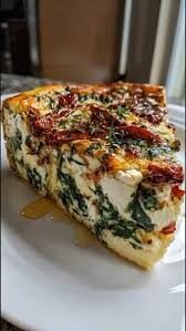 Low-Carb Sun-Dried Tomato and Cheese Egg Bake